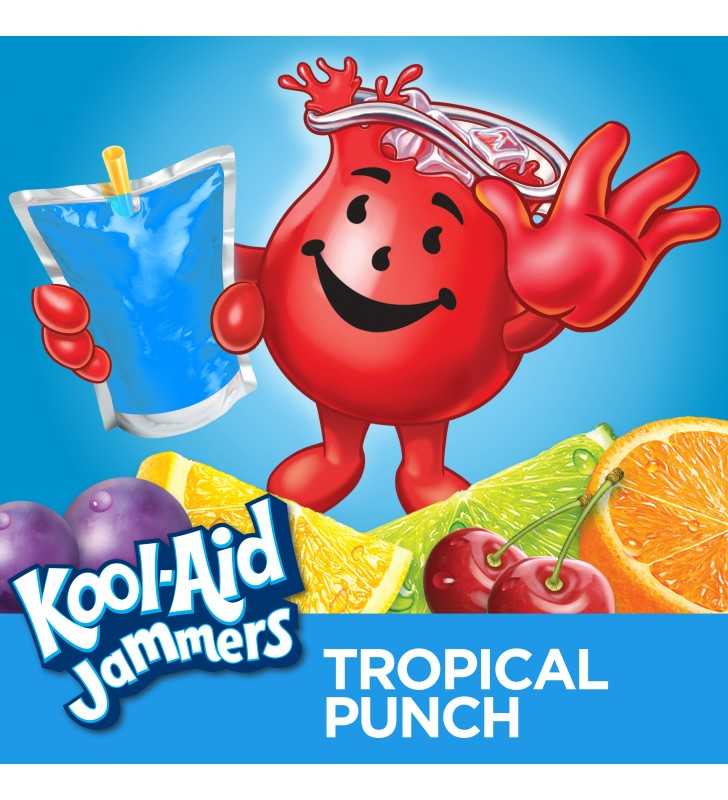 Kool Aid Jammers Tropical Punch Flavored Drink Ct Fl Oz Pouches