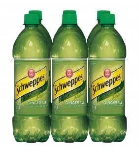 Schweppes Caffeine-Free Ginger Ale, 0.5 L, 6 Count