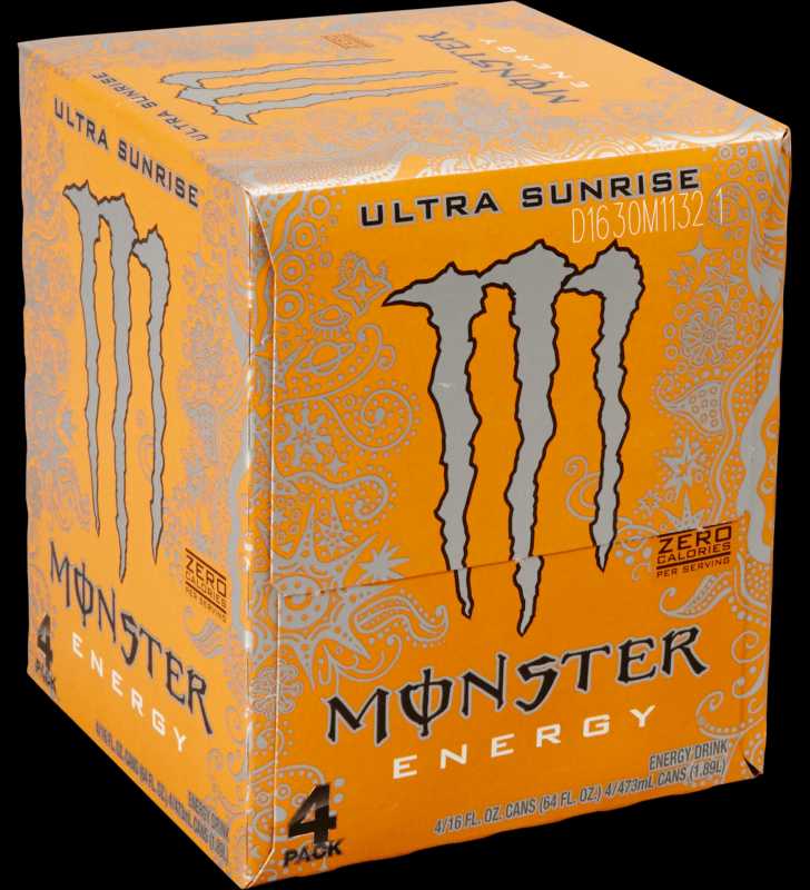 Monster Ultra Sunrise Energy Drink 16 Fl Oz 4 Count