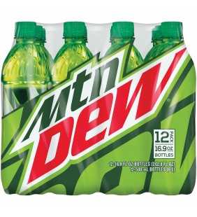 Mtn Dew Soda 12-16.9 fl. oz. Bottles