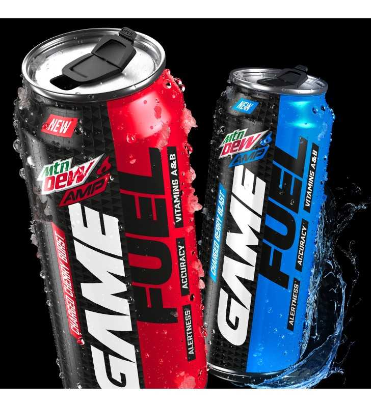 Mtn Dew Amp Game Fuel Charged Original Dew 16 Oz Can