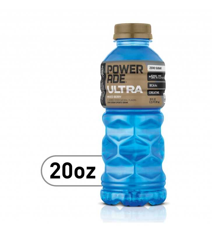  Powerade Zero Fruit Punch, 20 oz Bottle (Pack of 8) : Sports  Drinks : Grocery & Gourmet Food