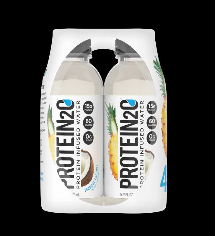 Protein2o 15g Whey Protein Infused Water, Tropical Coconut, 16.9 oz Bottle (Pack of 12)