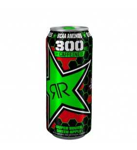 Rockstar XDurance Energy Drink, Super Sours Green Apple, 16 oz can