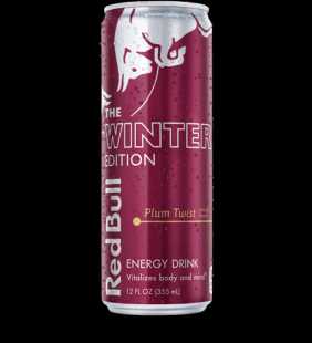 (1 Can) Red Bull Energy Drink, Plum-Twist, 12 Fl Oz, Winter Edition