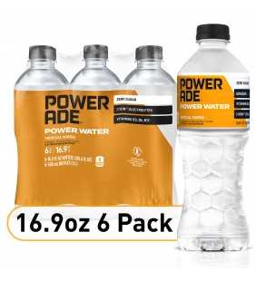 POWERADE Power Water, Tropical Mango, Zero Sugar Zero Calorie ION4 Electrolyte Enhanced Fruit Flavored Sports Drink Bottled Wate