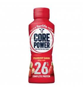Core Power Complete Protein Milk Shake Strawberry Banana, 14.0 FL OZ