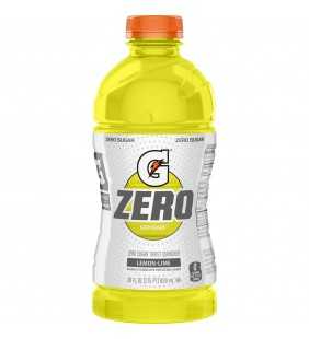 Gatorade G Zero Thirst Quencher, Lemon-Lime, 28 oz Bottle