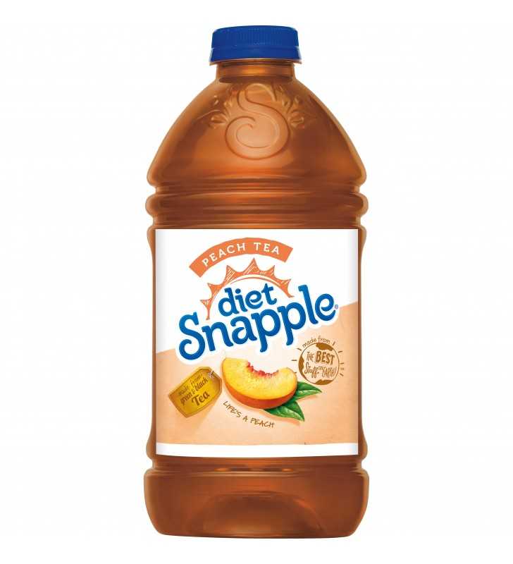 Snapple Diet Snapple Peach Tea, 32 Fl Oz Bottle