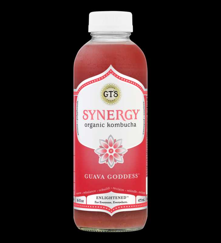 GT's Synergy Organic Kombucha Guava Goddess, 16 fl oz