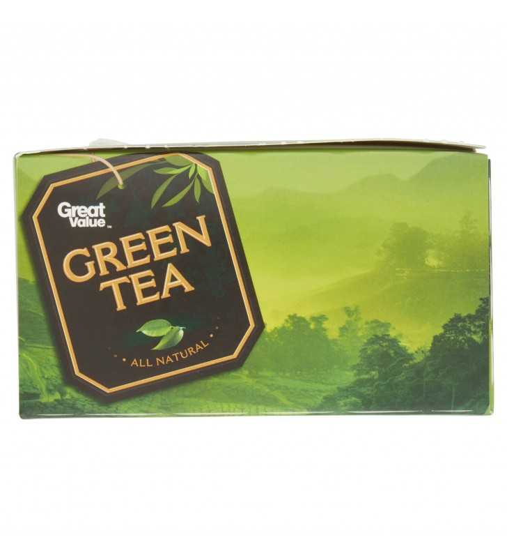 Great Value Green Tea Bags, 2.5 oz, 40 Count