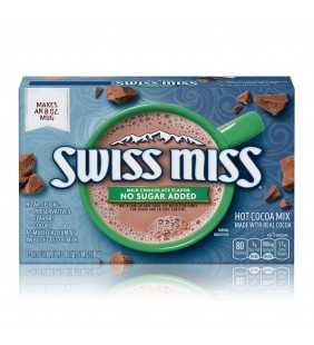 Swiss Miss Milk Chocolate Flavor No Sugar Added Hot Cocoa Mix 0.73 oz. 8-Count