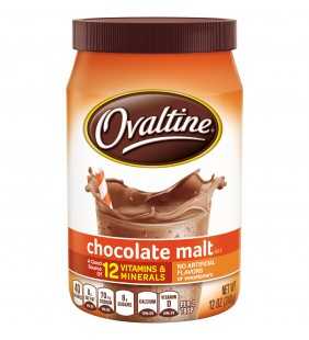 Ovaltine Chocolate Malt Milk Mix 12 oz. Canister