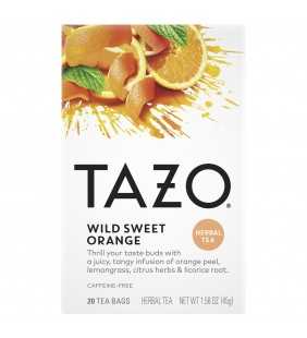 Tazo, Wild Sweet Orange Herbal Tea, Tea Bags, 20 Ct