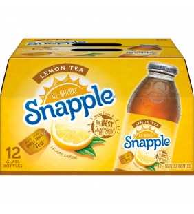 Snapple All Natural Lemon Tea, 16 Fl. Oz., 12 Count