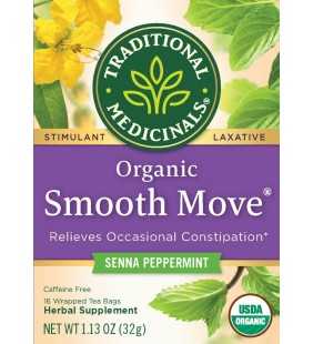 Traditional Medicinals, Organic Smooth Move Tea Bags, Peppermint, 16 Count