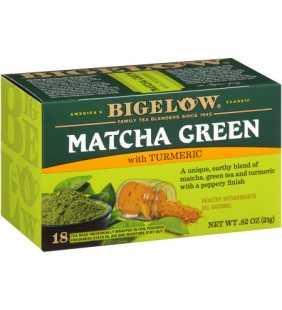 Bigelow Matcha Green Tea with Turmeric, Tea Bags, 18 Ct