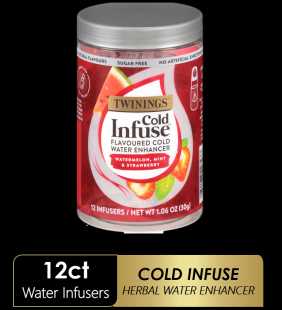 Twinings Cold Infuse Watermelon, Mint, & Strawberry, 12 Ct.