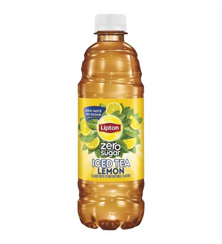 Lipton Zero Sugar Iced Tea Lemon 16.9 Fl Oz 12 Count Bottles