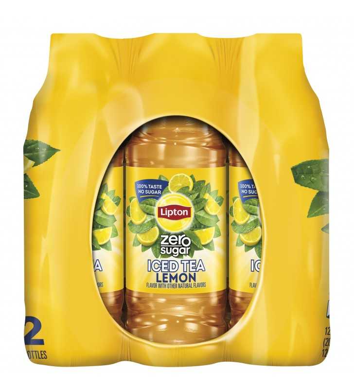 Lipton Tea Zero Sugar Lemon Iced Tea (12 x 16.9 fl oz), Delivery Near You