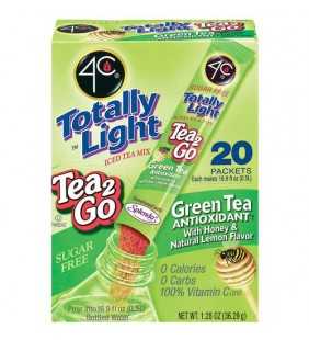 4C Totally Light Drink Mix, Green Tea, 1.53 Oz, 20 Packets, 1 Count