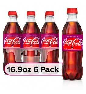 Coca-Cola Soda, Cherry Vanilla, 16.9 Fl Oz, 6 Count