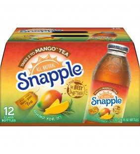 Snapple All Natural Takes 2 to Mango Tea, 16 Fl. Oz., 12 Count