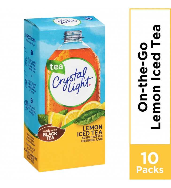 Crystal Light Lemon Iced Tea Powdered Drink Mix, 10 ct - 0.7 oz Packets