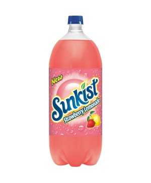 Sunkist Strawberry Lemonade Soda, 2 L Bottle