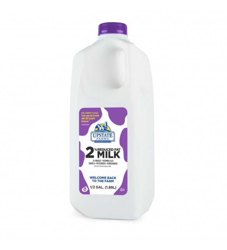 Upstate Farms 2% Reduced Fat Milk, 0.5 Gallon