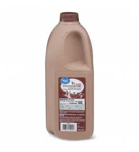 Great Value 1% Chocolate Milk, Half Gallon