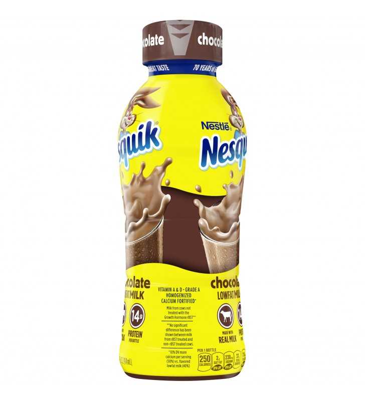 NESQUIK Chocolate Low Fat Milk 14 fl. oz. Bottle