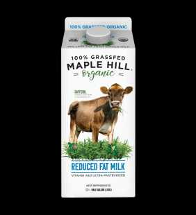 Maple Hill Creamery Organic 2% Reduced-Fat Unflavored Milk, Half Gallon