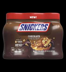 Nesquik Snickers Flavored Chocolate Milk, 8 oz bottles, 6 pack