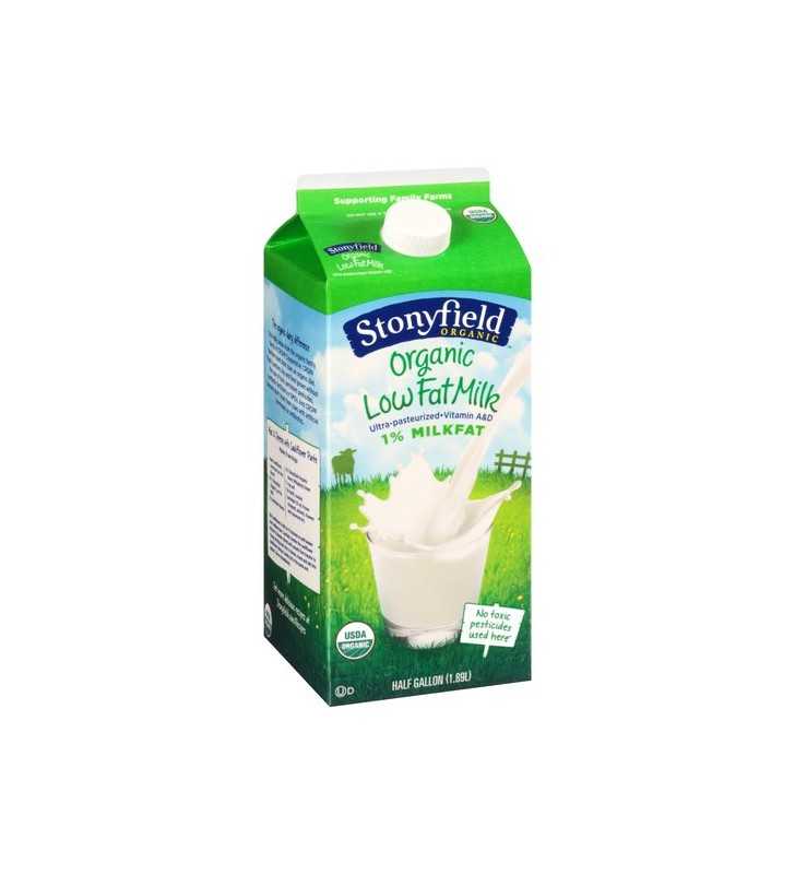 Stonyfield 1 Organic Low Fat Milk Half Gallon