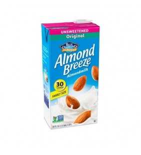 Almond Breeze Unsweetened Original Almondmilk, 64 fl oz