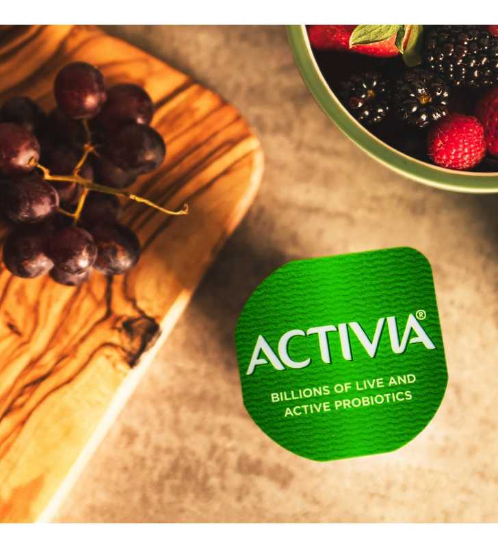 Activia Lowfat Probiotic Vanilla Yogurt, 4 Oz. Cups, 12 Count