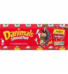 Danimals Strawberry Explosion & Birthday Cake Variety Pack Smoothies, 3.1 Oz. Bottles, 12 Count