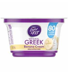 Light & Fit Nonfat Gluten-Free Banana Cream Greek Yogurt, 5.3 Oz.