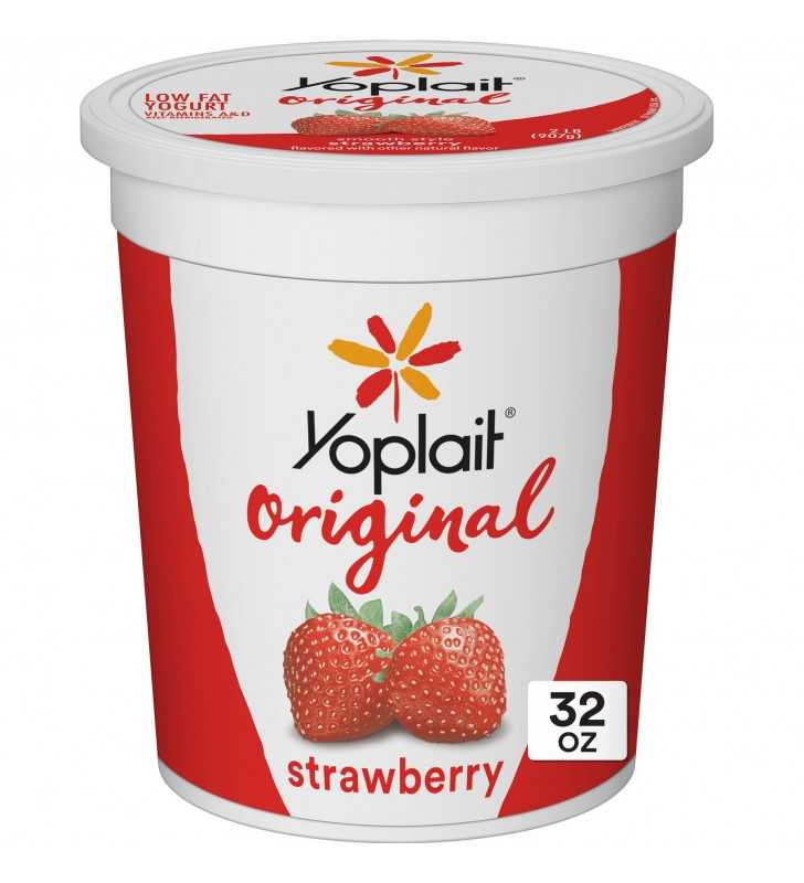 Yoplait Original Strawberry, Gluten Free Yogurt, 32 oz Tub