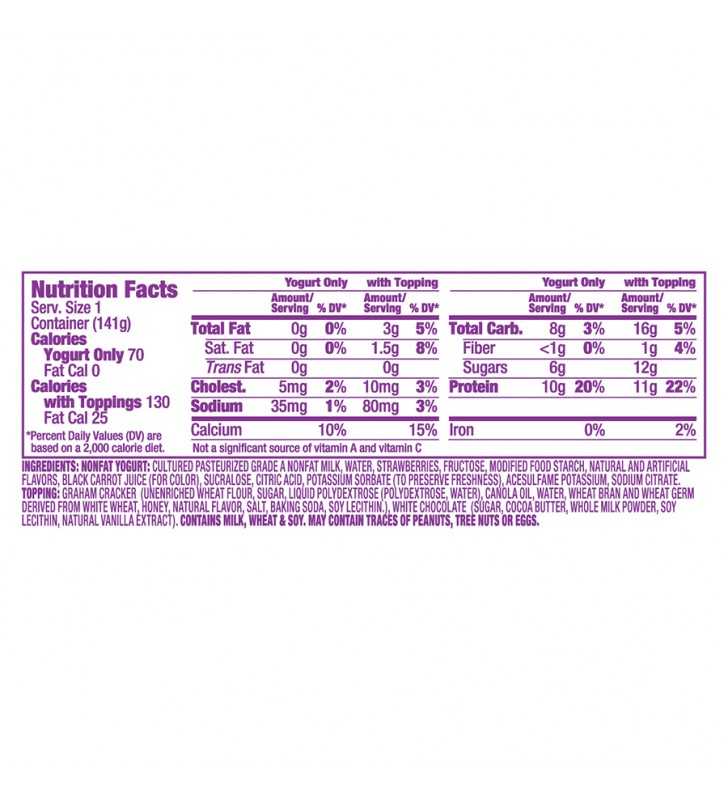 Dannon Light And Fit Greek Yogurt Strawberry Cheesecake Nutrition Facts ...