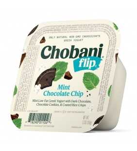 Chobani, Flip Mint Chocolate Chip Low-Fat Greek Yogurt 5.3 Oz.