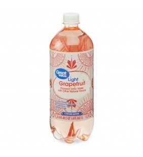 Great Value Light Grapefruit Flavored Tonic Water, 33.8 fl oz