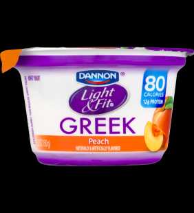 Dannon Light & Fit Greek Peach Nonfat Yogurt, 5.3 oz