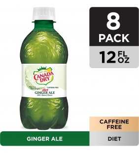 Diet Canada Dry Ginger Ale, 12 fl oz bottles, 8 pack