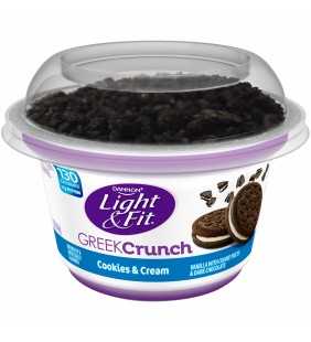 Light & Fit Crunch Nonfat Greek with Cookies & Cream Toppings Yogurt, 5 Oz.
