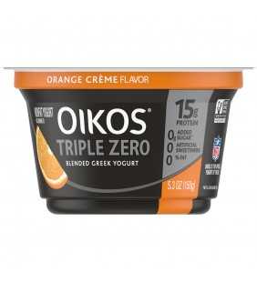 Oikos Triple Zero Orange Creme Greek Yogurt, 5.3 Oz.