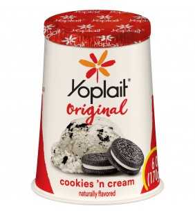 Yoplait Original Cookies 'n Cream Low-Fat Yogurt, 6 Oz.