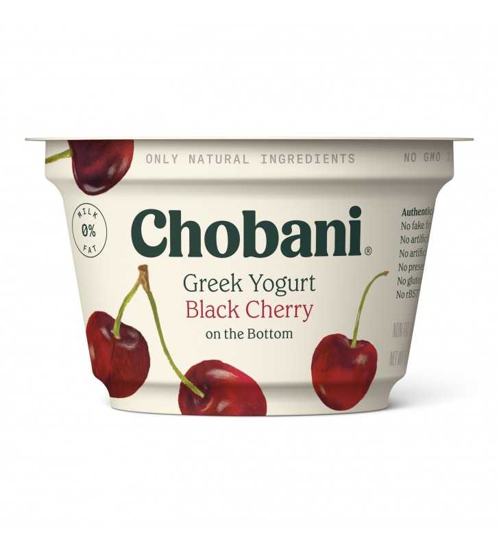 Chobani® Non-Fat Greek Yogurt, Black Cherry on the Bottom 5.3oz