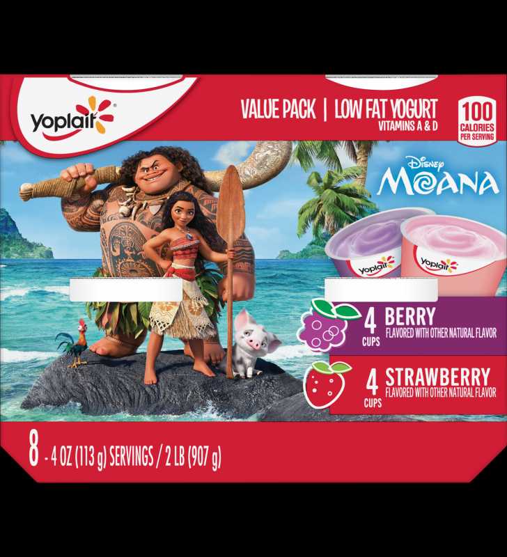 Yoplait Kids Yogurt Disney Princess Berry/Strawberry Value Pack 8 Ct